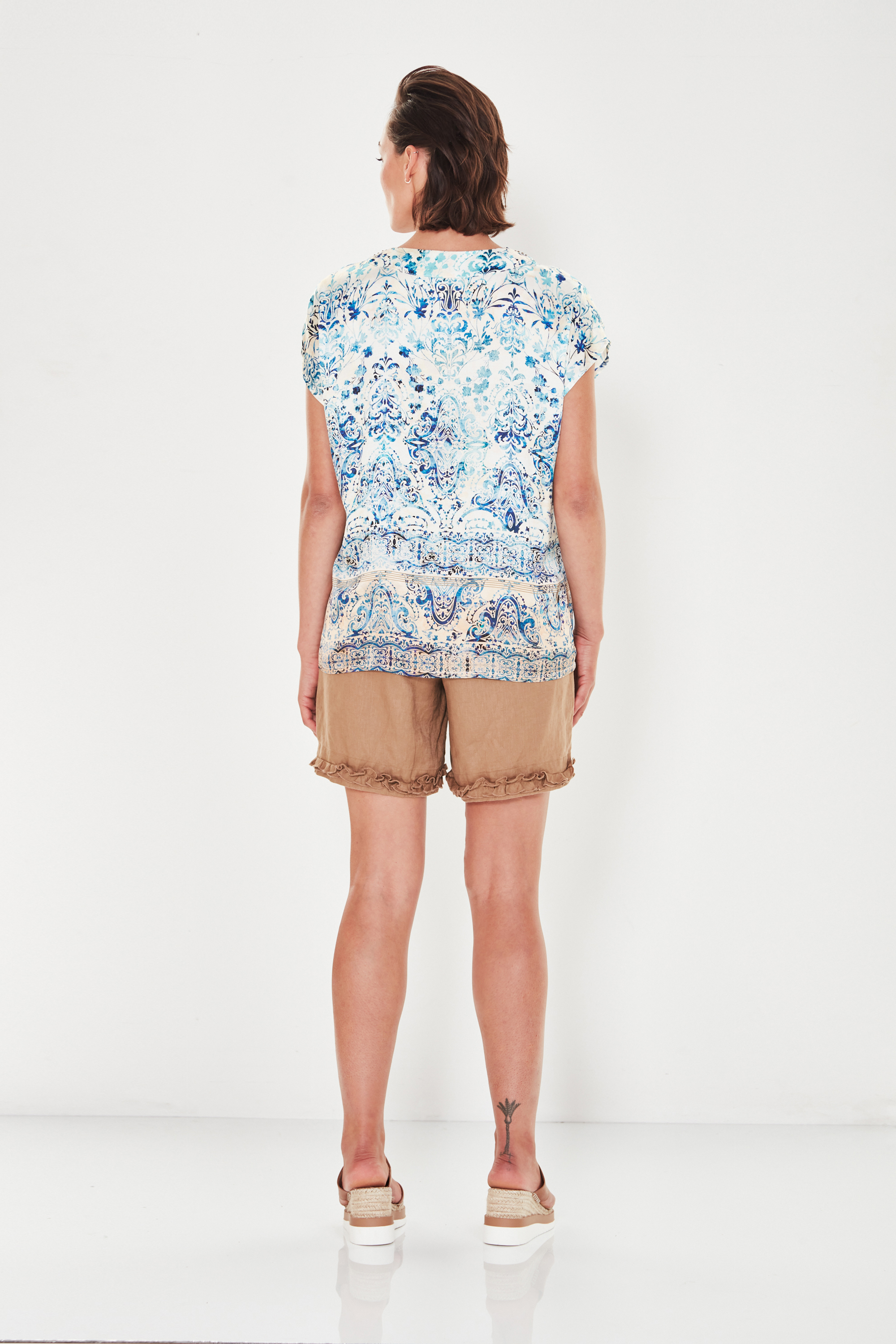 Shorts - RUFFLE SHORT - Hartleys Fashion
