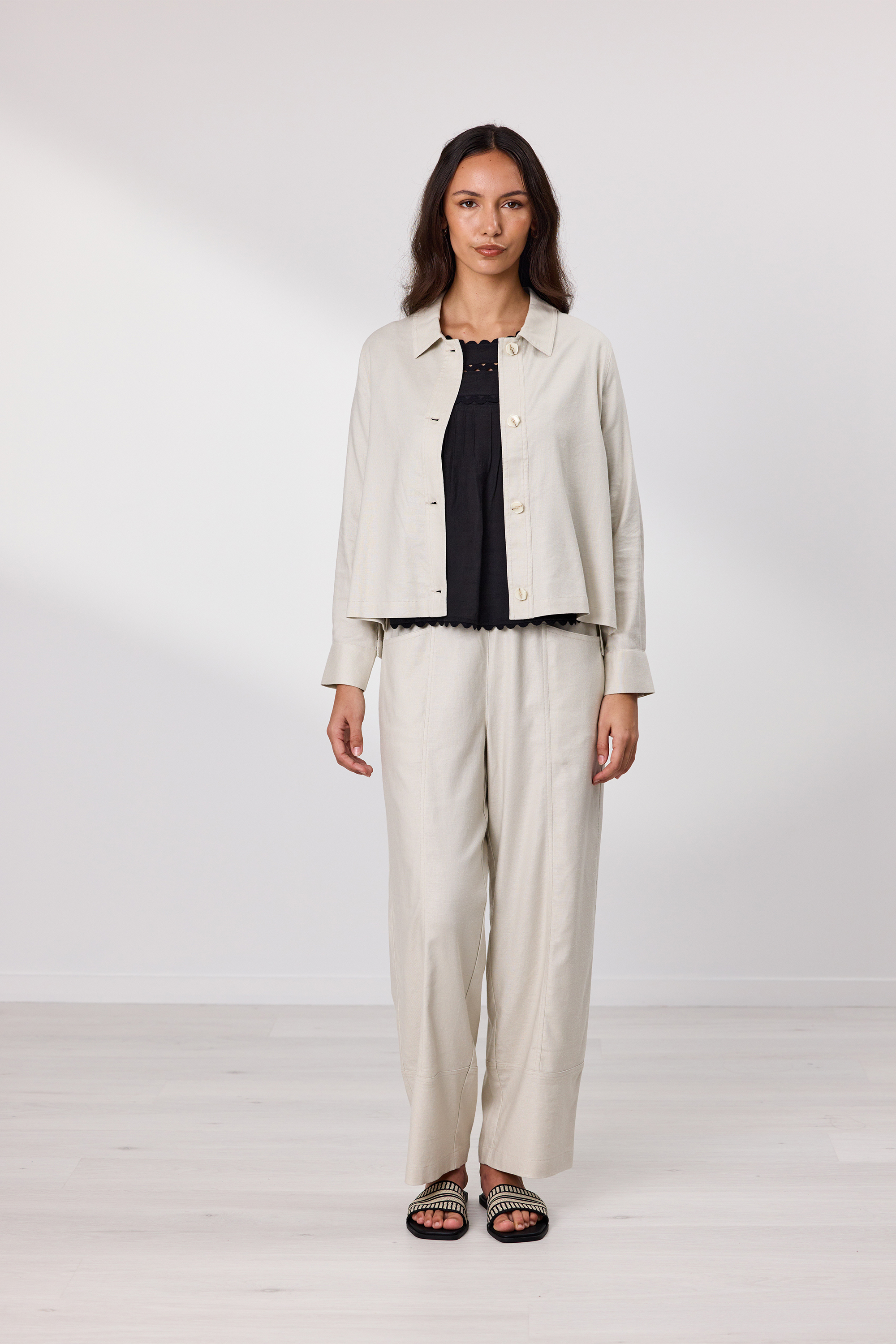 Harper Beige Pant Set